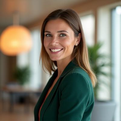 Portrait of Sophia Vance, Head of Client Relations at Regent Hearth Hospitality