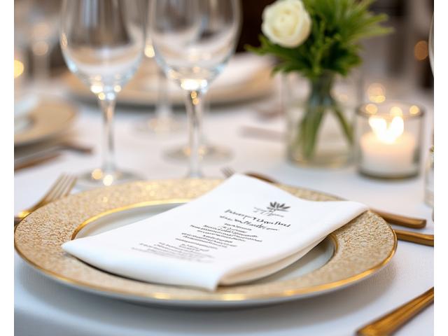 Exquisite table setting with fine china, crystal, and personalized decor details