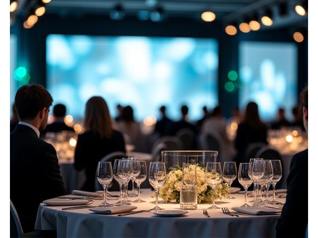 Elegant Corporate Event Seating