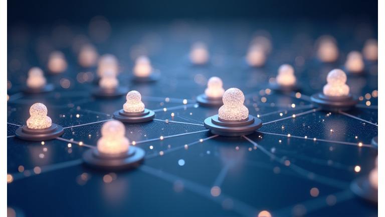 Visual representation of an interconnected web of learning concepts and hands-on activities, illustrating a holistic training methodology.